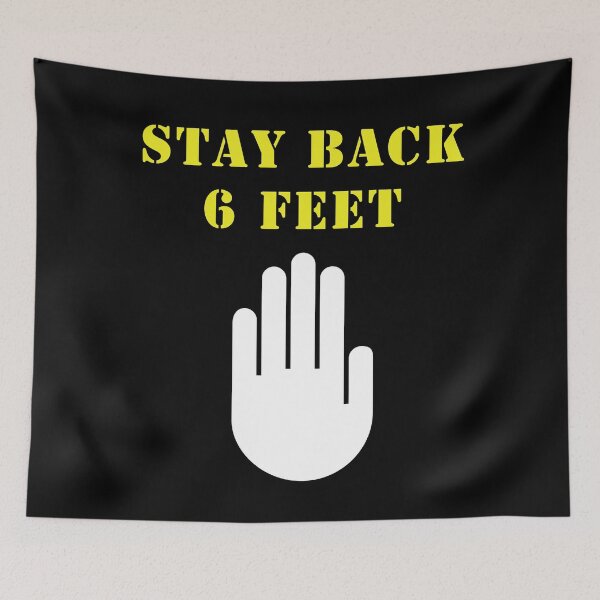 Item preview, Social Distancing Retrograde - Stay Back 6 Feet designed and sold by StudioTina.