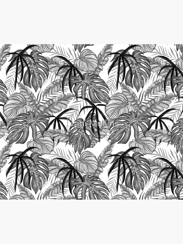 "Black and White Wild Tropical Jungle" Shower Curtain for Sale by lolaband1t Redbubble
