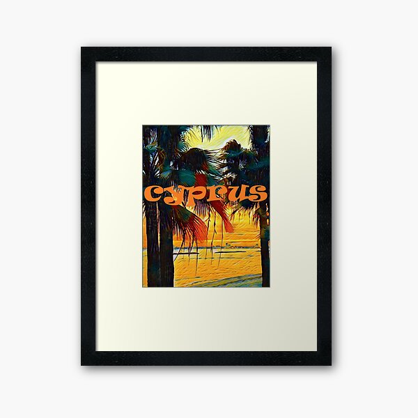 Cyprus Palms Framed Art Print