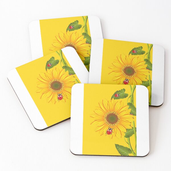Aperçu de l'œuvre Coccinelles tournesol créée et vendue par CroDesign.