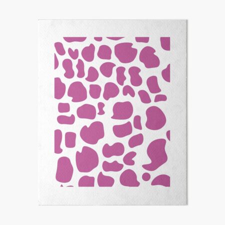 Pink Cow Print | Art Board Print