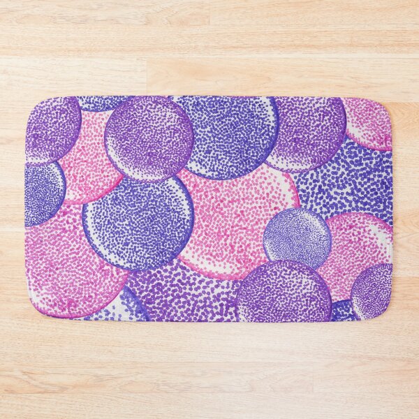 Item preview, Blue purple and pink abstract pattern pointillism illustration designed and sold by MitoP.