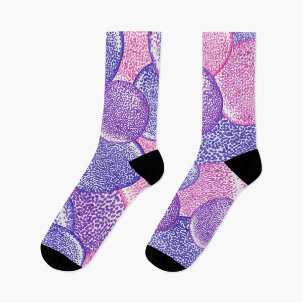 Item preview, Blue purple and pink abstract pattern pointillism illustration designed and sold by MitoP.