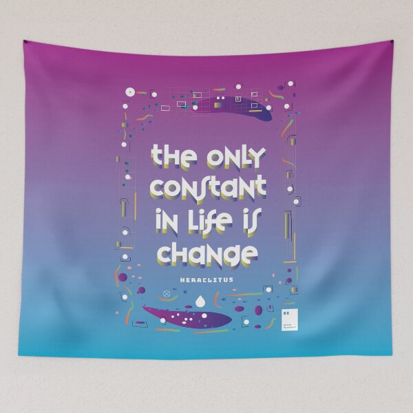 Item preview, The only constant in life is change designed and sold by quotesonposters.