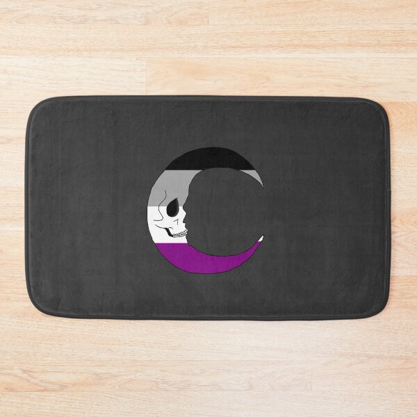 Item preview, Asexual Pride Skull Moon designed and sold by Littlehorrors.