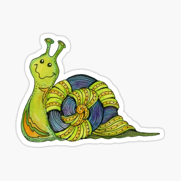 Slow Moving Snail Sticker