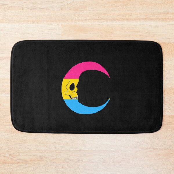 Item preview, Pansexual Pride Skull Moon designed and sold by Littlehorrors.