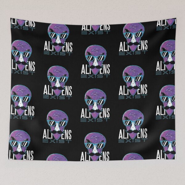 Item preview, Aliens Exist Funny Aliens Design designed and sold by DavinciStore21.