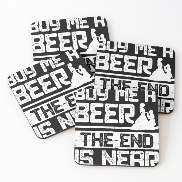 Item preview, The End Is Near Fun Bachelor Themed Gift Idea Design graphic designed and sold by Lisbob.