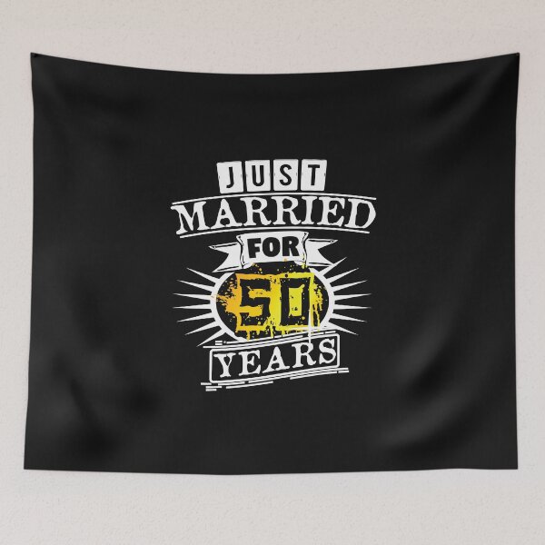 Item preview, 50th wedding anniversary - just married designed and sold by Cutebutfunny.