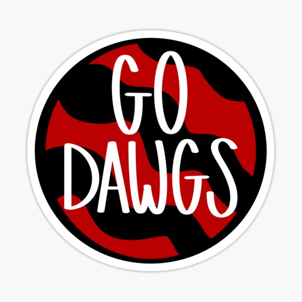 Go Dawgs Sticker For Sale By Sarahreeves220 Redbubble