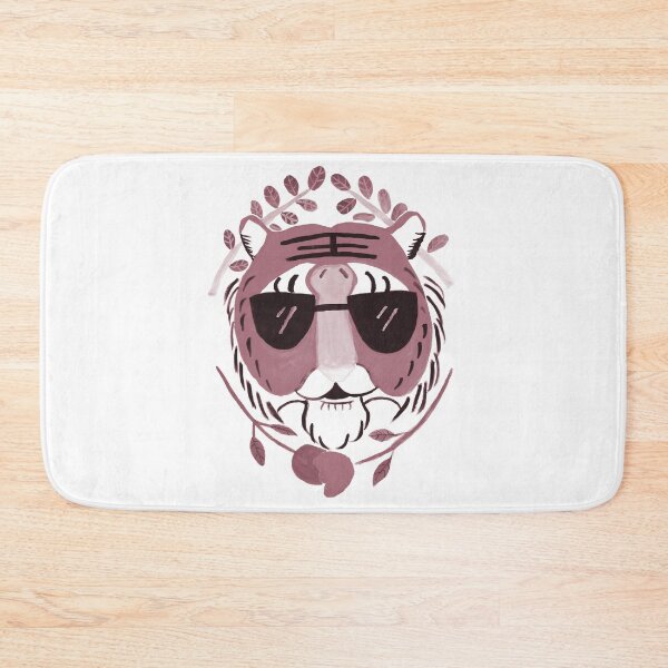 Item preview, Tigerhead and flowers (faded red) designed and sold by LiceaGand.