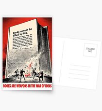 Bücher sind Waffen im Krieg der Ideen Postkarten