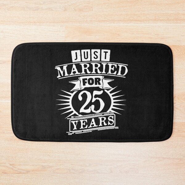 Item preview, Just married for 25 years - silver wedding anniversary designed and sold by Cutebutfunny.