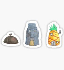 SpongeBob Houses Sticker