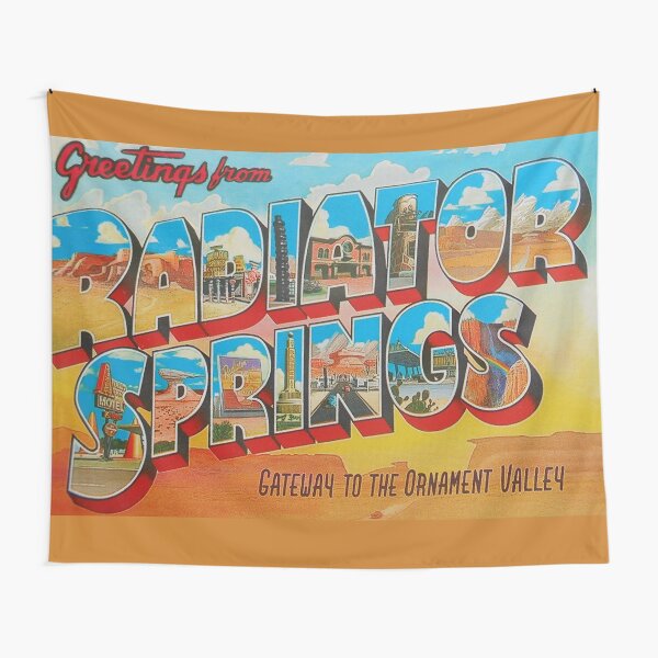 Greetings from Radiator Springs Tapestry