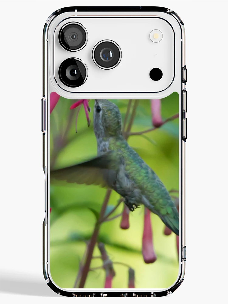 Thumbnail 1 of 5, iPhone Case, Hummingbird Feeding designed and sold by Bill Rockenbeck.