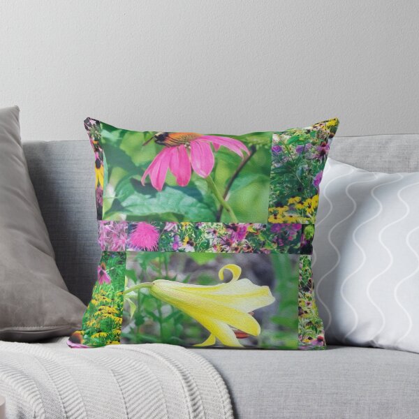 Item preview, Floral Garden Collage with Bumblebee designed and sold by myrubiogarden.