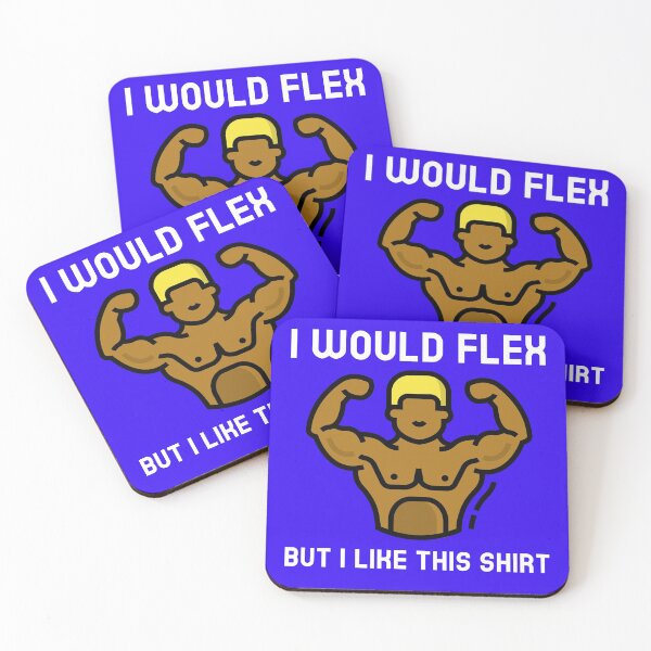 Item preview, Male Weight Lifting I Would Flex But I Like This T-Shirt designed and sold by BrinyTruthCo.