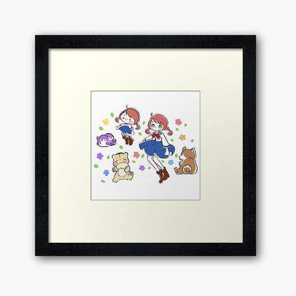 Anime Doodles Framed Art Print
