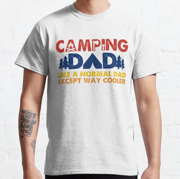 camping dad t shirt
