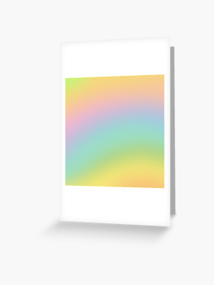 Blank Rainbow Greeting Cards with White Envelopes (Pastel Colors