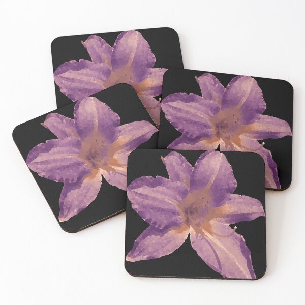 Item preview, Day Lily in Purple Triangles designed and sold by After 10 POD Designs.