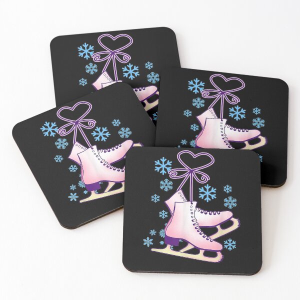 Item preview, Ice Skating Boots Ice Skater Graphic Pink Skates Heart laces designed and sold by ALoHa99.