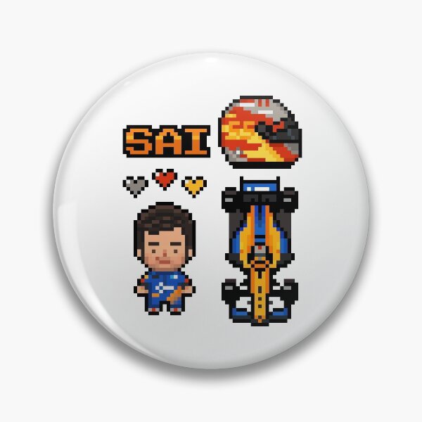 Item preview, Pixel Carlos Sainz Jr. F1 2020 designed and sold by hyonibee.