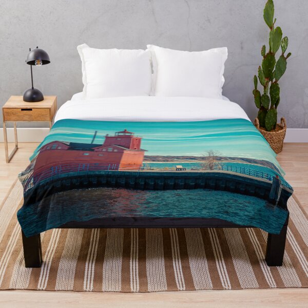 Sunny Summer at Big Red Throw Blanket