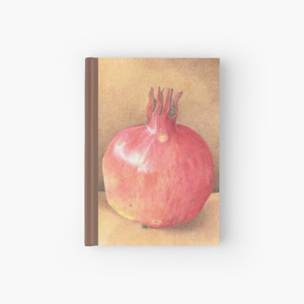 pomegranate - coloured pencil Hardcover Journal