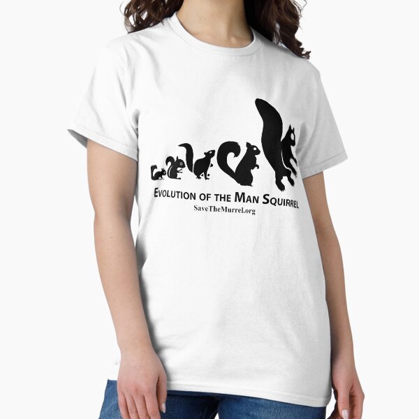 Evolution of the Man Squirrel Classic T-Shirt