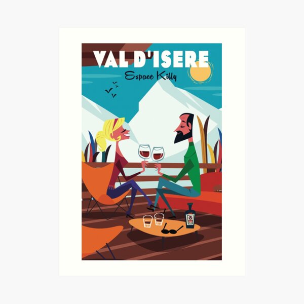Val d'Isere poster Art Print