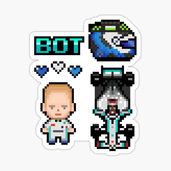 Pixel Valtteri Bottas F1 2020 Sticker