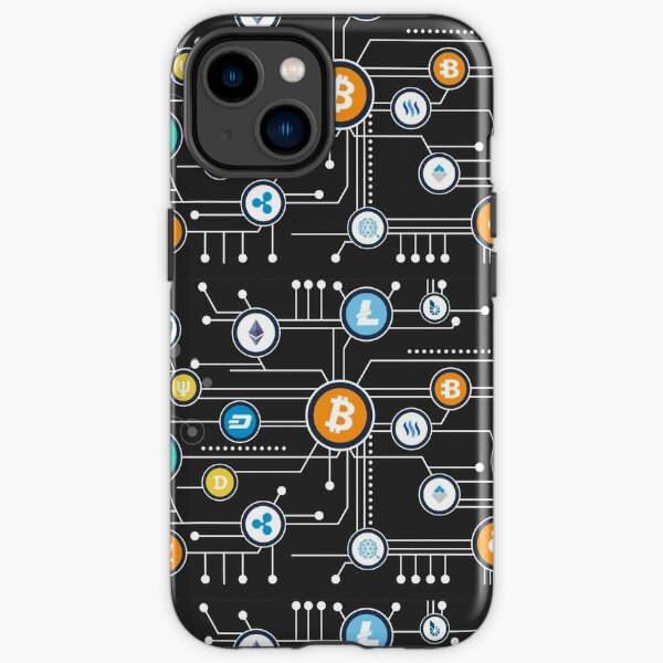 Cryptocurrency Bitcoin cryptocurrency Altcoin Blockchain logo iPhone Tough Case