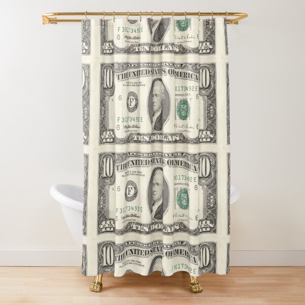 United States ten-dollar bill - Alexander Hamilton Shower Curtain