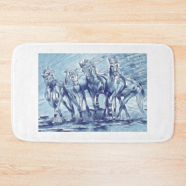 Item preview, Abstract running horses in graphic designing designed and sold by Sonia dutta_art.