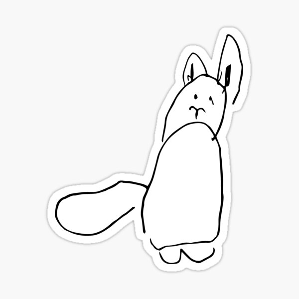 Squirrel Outline Stickers | Redbubble