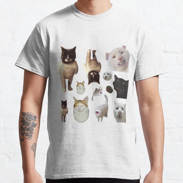 Pack of 12 Cat Memes Sticker Combo - MORE Obscure Cursed Cat Memes 2 Classic T-Shirt