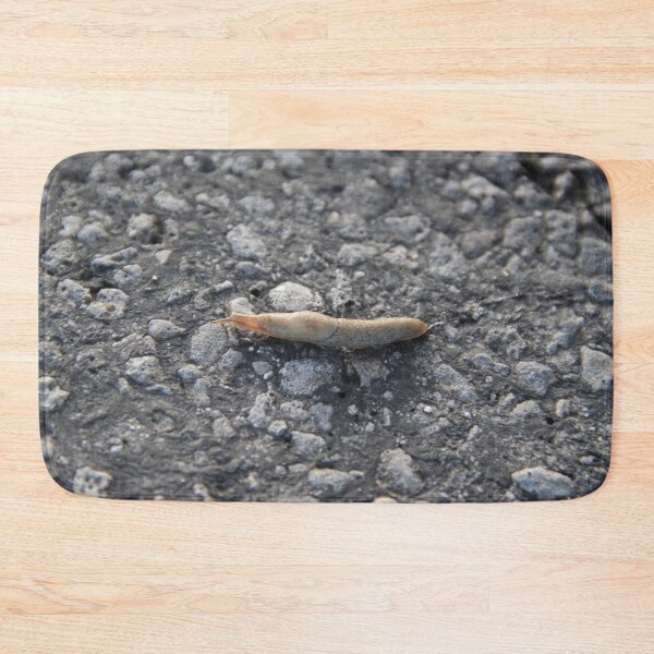 Item preview, Humid slobbery slug crossing a road bitumen	 designed and sold by EstelleRossetti.