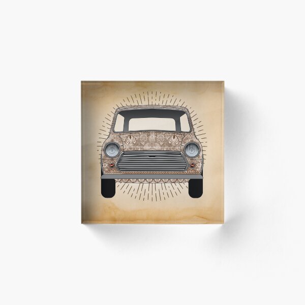 Classic English Car Acrylic Block