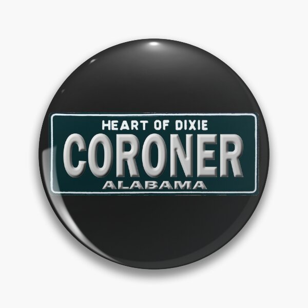 Item preview, Alabama Coroner License Plate designed and sold by Lawrence Baird.