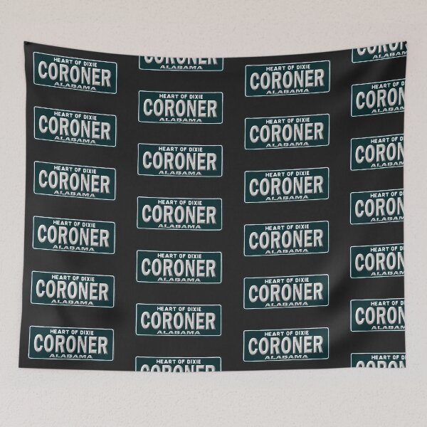 Item preview, Alabama Coroner License Plate designed and sold by Lawrence Baird.
