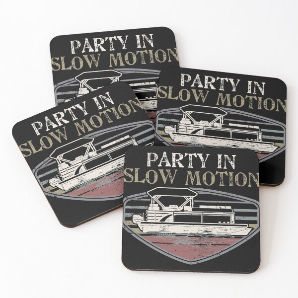 Item preview, Slow Motion Party graphic - Pontoon Boat Fan print product designed and sold by Lisbob.