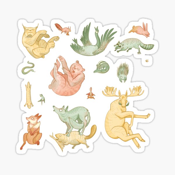 Woodland Animals Planner Stickers, Tiny Forest Animal Stickers, Forest  Animal Scrapbooking Stickers, Forest Animal Bujo Stickers. A-198