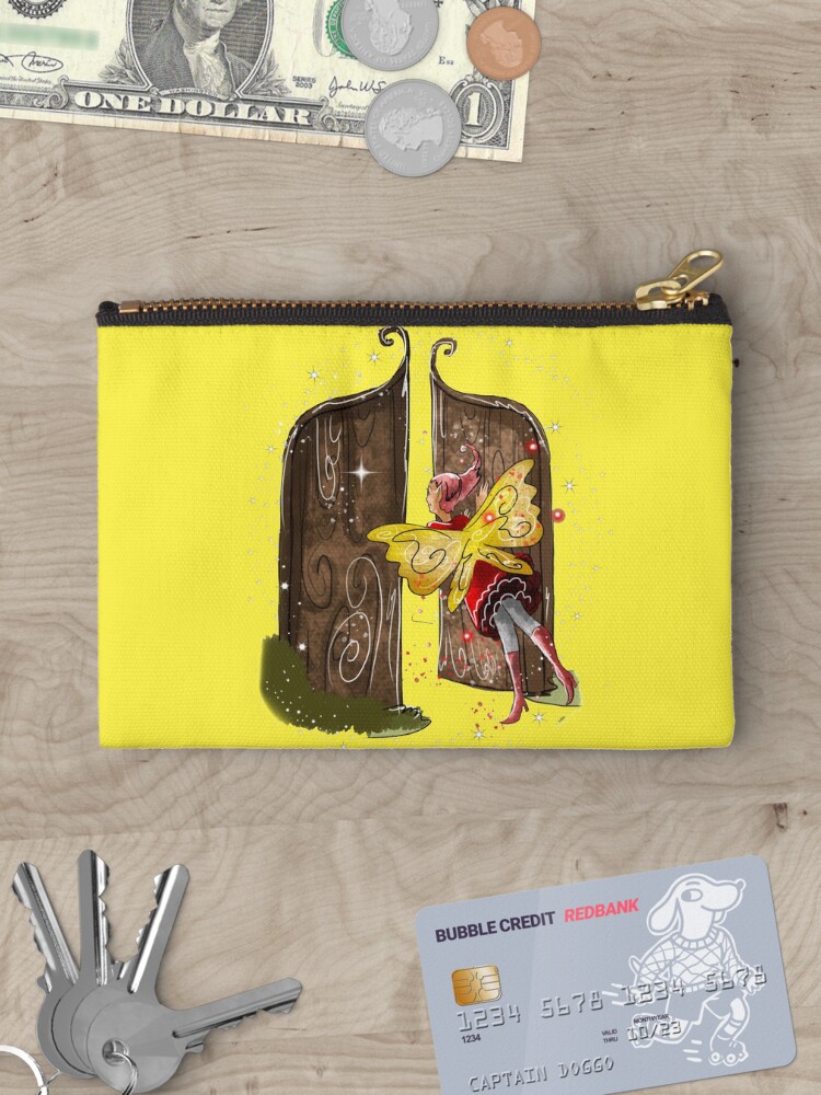 Thumbnail 3 of 4, Zipper Pouch, Gelsey the Gate Fairy™ designed and sold by TeelieTurner.