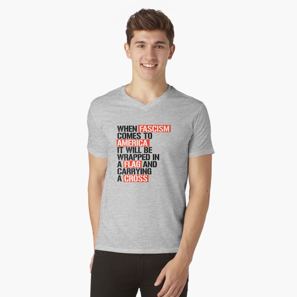 Vista previa del artículo con la obra «Camiseta de cuello en V», diseñado y vendido por partyfarty.