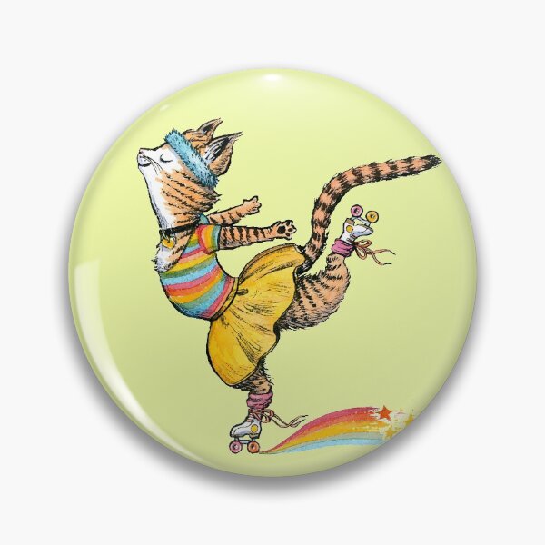 Item preview, Roller Kitty, Rainbow Roller Skating Queen Design designed and sold by joykolitsky.