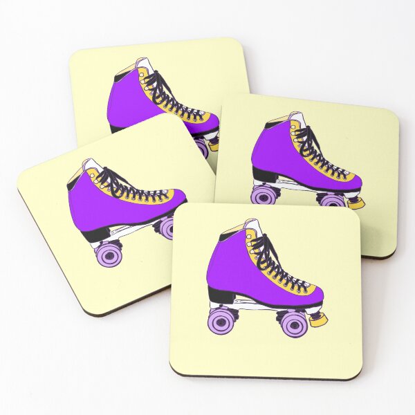 Item preview, Purple/Yellow Roller Skates designed and sold by Katie Arpino.
