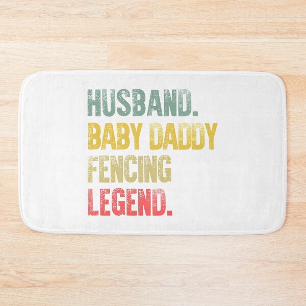 Item preview, Funny Men Vintage T Shirt Husband Baby Daddy Fencing Legend designed and sold by Bendthetrend.
